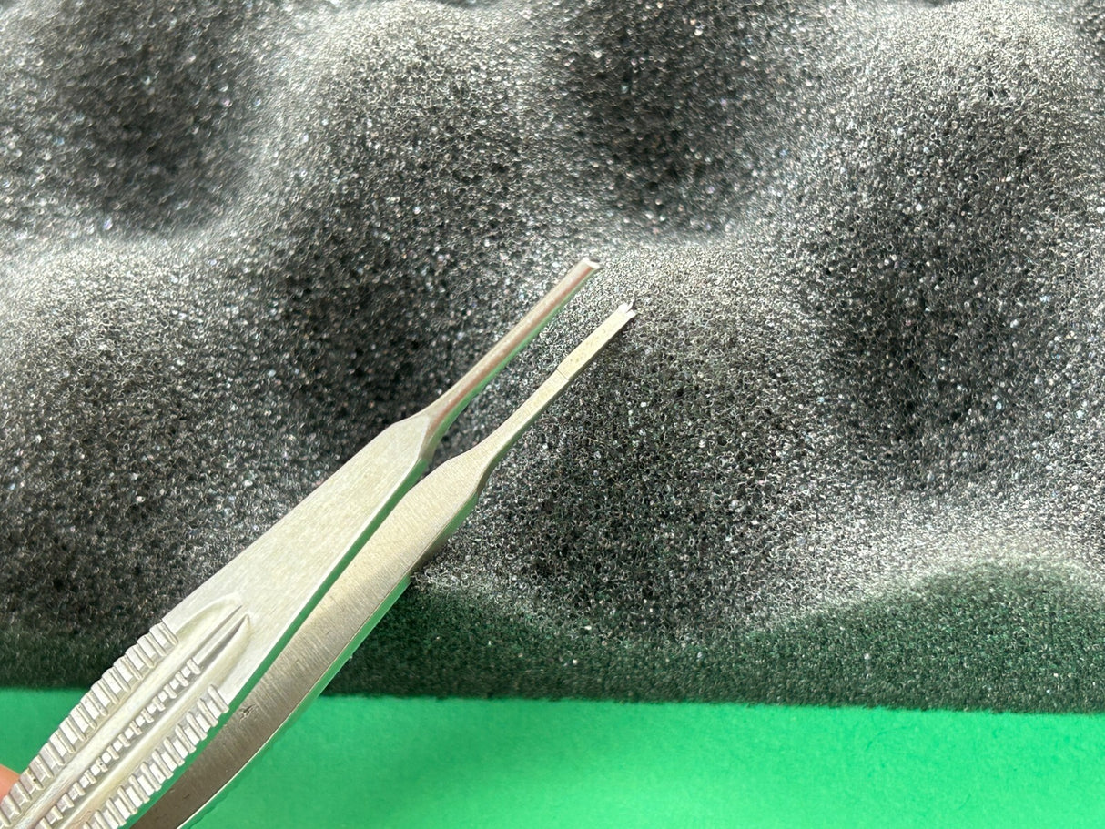 KLS Martin Surgical 4-1/4" Castroviejo Forceps, 1.5mm Tip
