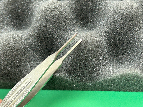 KLS Martin Surgical 4-1/4" Castroviejo Forceps, 1.5mm Tip