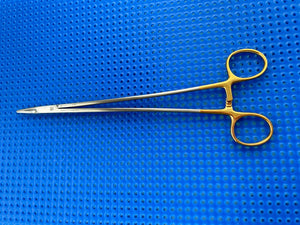 Symmetry Surgical 32-352 Needle Holder; Microvascular; Tungsten Carbide; 9 1/4in