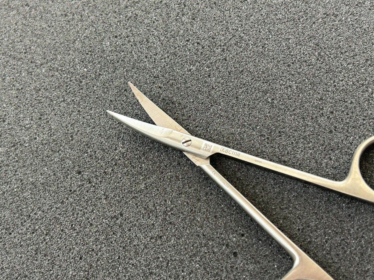 Aesculap BC111R - Iris Scissor Delicate Curved 4-1/2"