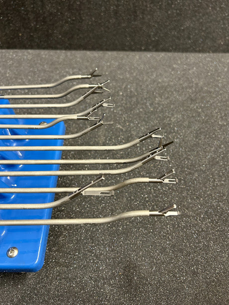 Karl Storz Laparoscopic Grasper Forceps & Scissors 5mmx36cm Set of 12 w/ Tray