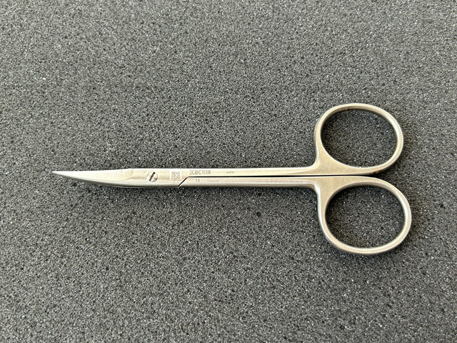 Aesculap BC111R - Iris Scissor Delicate Curved 4-1/2"