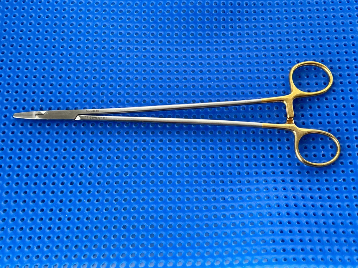 Symmetry Surgical 32-351 Needle Holder; Ryder; Tungsten Carbide; 9 in