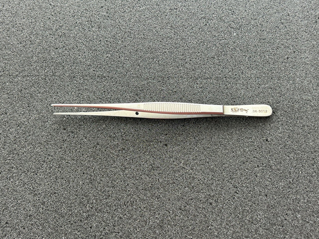 SSI Ultra 06-3012 Semken straight dressing forcep, serrated jaws 5"