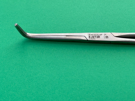 Aesculap MIXTER Ligature Forceps, angled 100 °, 11-1/2", serrated