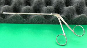 V.Mueller Surgical 5-3/8" Rhoton Grasping Forceps, Angled 1mm Wide Cup