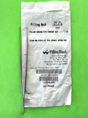 Pilling Weck Surgical 18-1410 Cushing Forceps Straight Serrated