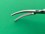 Aesculap Surgical Curved Hemostatic Forceps, 6-1/4", Serrated