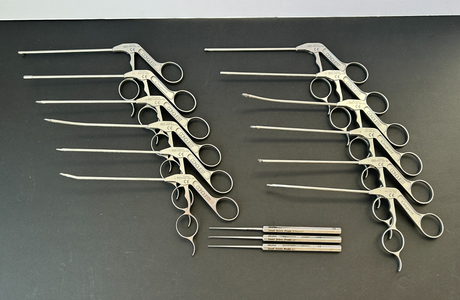 Stryker Conquest Set of 15 Arthroscopic Punches/Graspers/Probes With Tray *NEW*