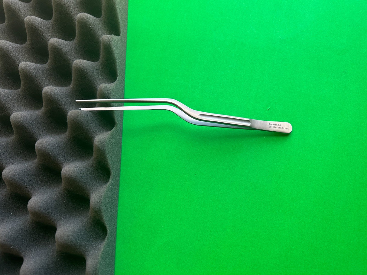 Codman 30-1166 Hoen Bayonet Forceps 1x2 Teeth 7-3/4"