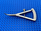 Karl STORZ Surgical E-2405 Castroviejo Marking Caliper, Curved, 86mm, 3.4"
