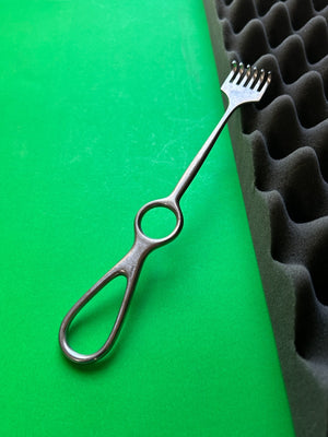 Jarit 200-273 Volkmann Retractor, 6 Prong, 8-1/2"