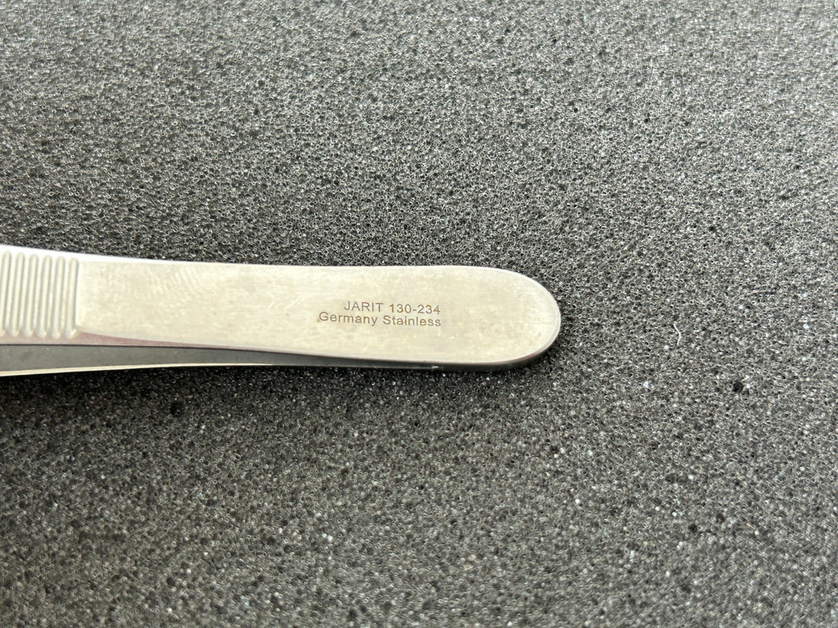 Jarit 130-234 Adson Tissue Forceps, 1 x 2 Teeth, 4-3/4"