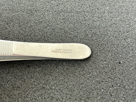 Jarit 130-234 Adson Tissue Forceps, 1 x 2 Teeth, 4-3/4"