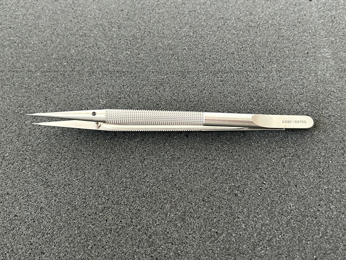 ASSI 22702 Classic Forceps, 15cm, Round Handle 8mm diameter 0.2mm Tip