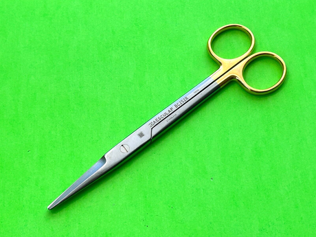 Aesculap Surgical 6-3/4" TC Mayo Dissecting Scissors Durogrip, Straight, Beveled