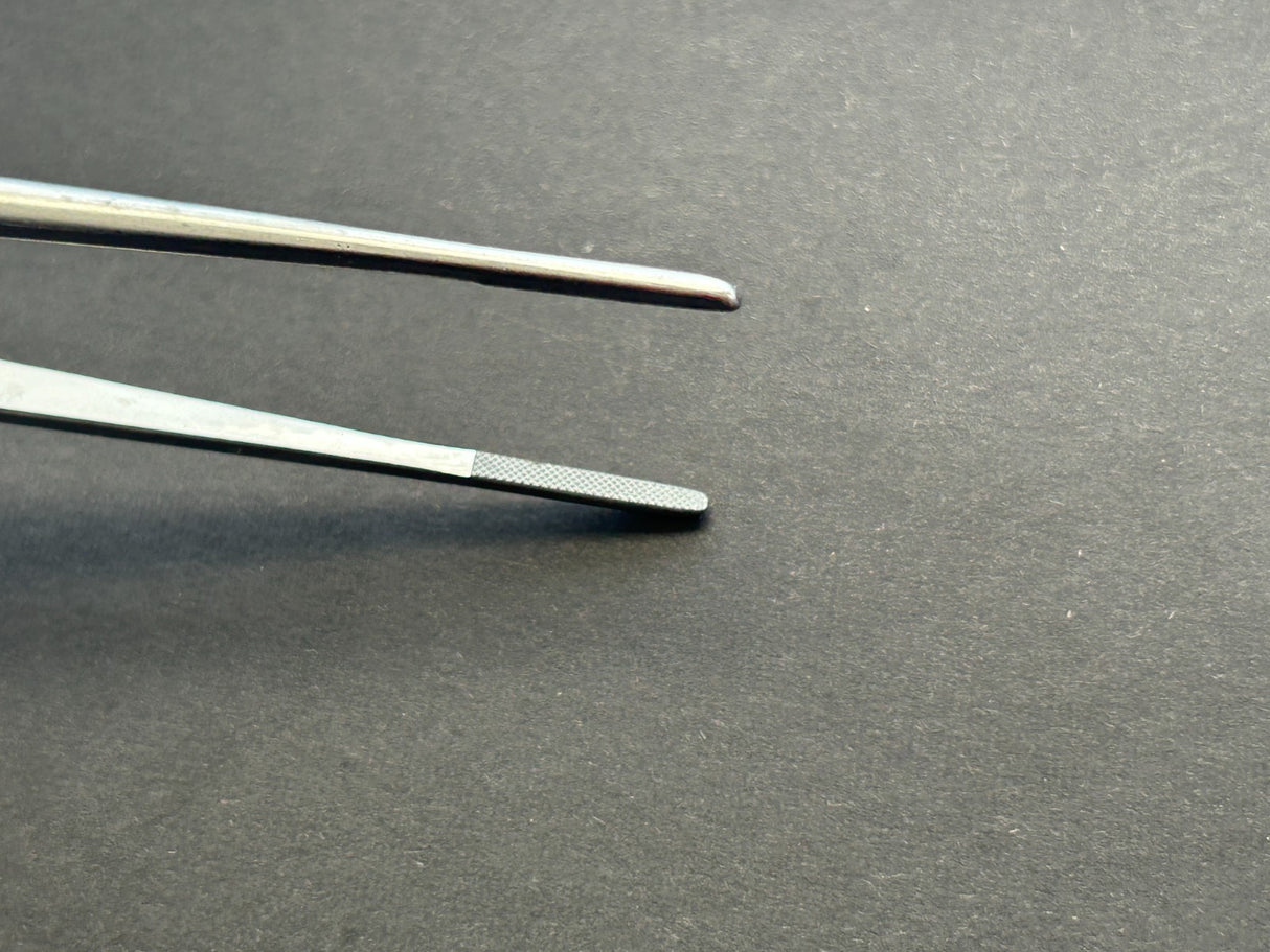 Jarit 130-353 Carb Bite Potts-Smith Tissue Forcep, 7-1/4"