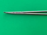 Aesculap Surgical Ligature Forceps, Curved, 10-1/4", Serrated