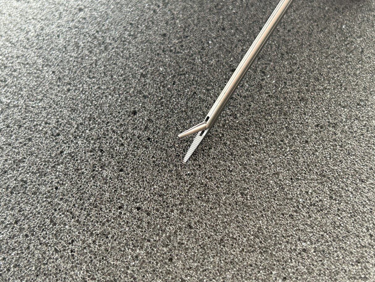 Karl Storz 161000 Ear Forceps, 8 cm, Serrated