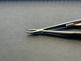 KLS Martin 20-307-14-07 Microneedle holder curved, with ratchet, 14.5 cm