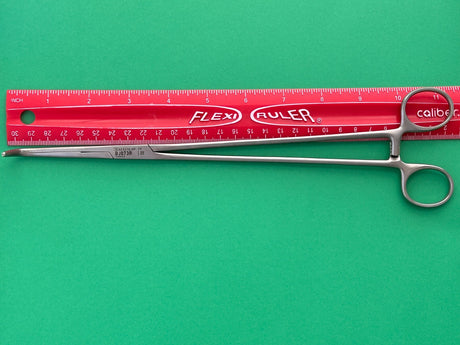 Aesculap MIXTER Ligature Forceps, angled 100 °, 11-1/2", serrated