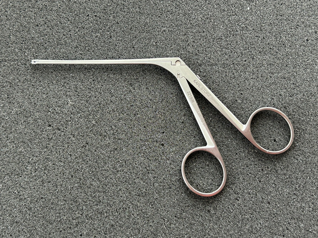 Karl Storz 221509 Ear Forceps, curved right, 8 cm