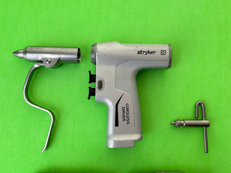 Stryker System 8 4505 Dual Trigger Cordless Driver Handpiece with Attachments