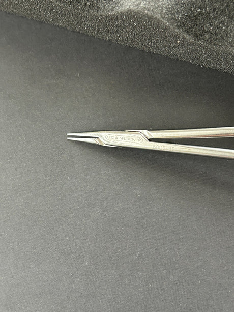 Scanlan 6006-36 Micro Needle Holder, 8-3/4" Straight, Diamond Dust Jaws
