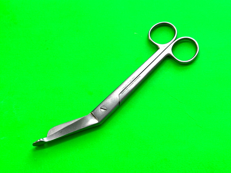 V.Mueller Surgical SU2007 Bandage Scissors, Angled 6cm Blade Size