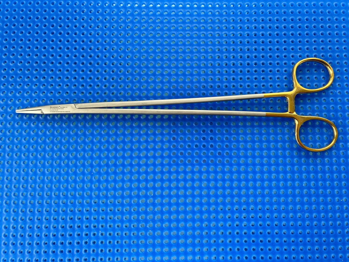 Symmetry Surgical 36-2004 Classic Plus Needle Holder; Crile-Wood; 10 1/4 in, TC