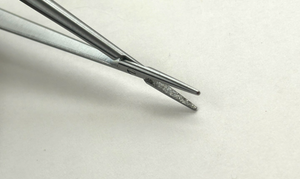 V. Mueller CH06121 Vascular Needle Holder Delicate Diamond Dust Jaws 8-1/4" LOCK