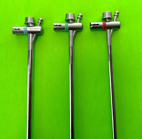 Karl Storz Surgical Set of 3 Bronchoscopes, 6mm x 30cm, 5mm x 30cm, 4mm x 30cm