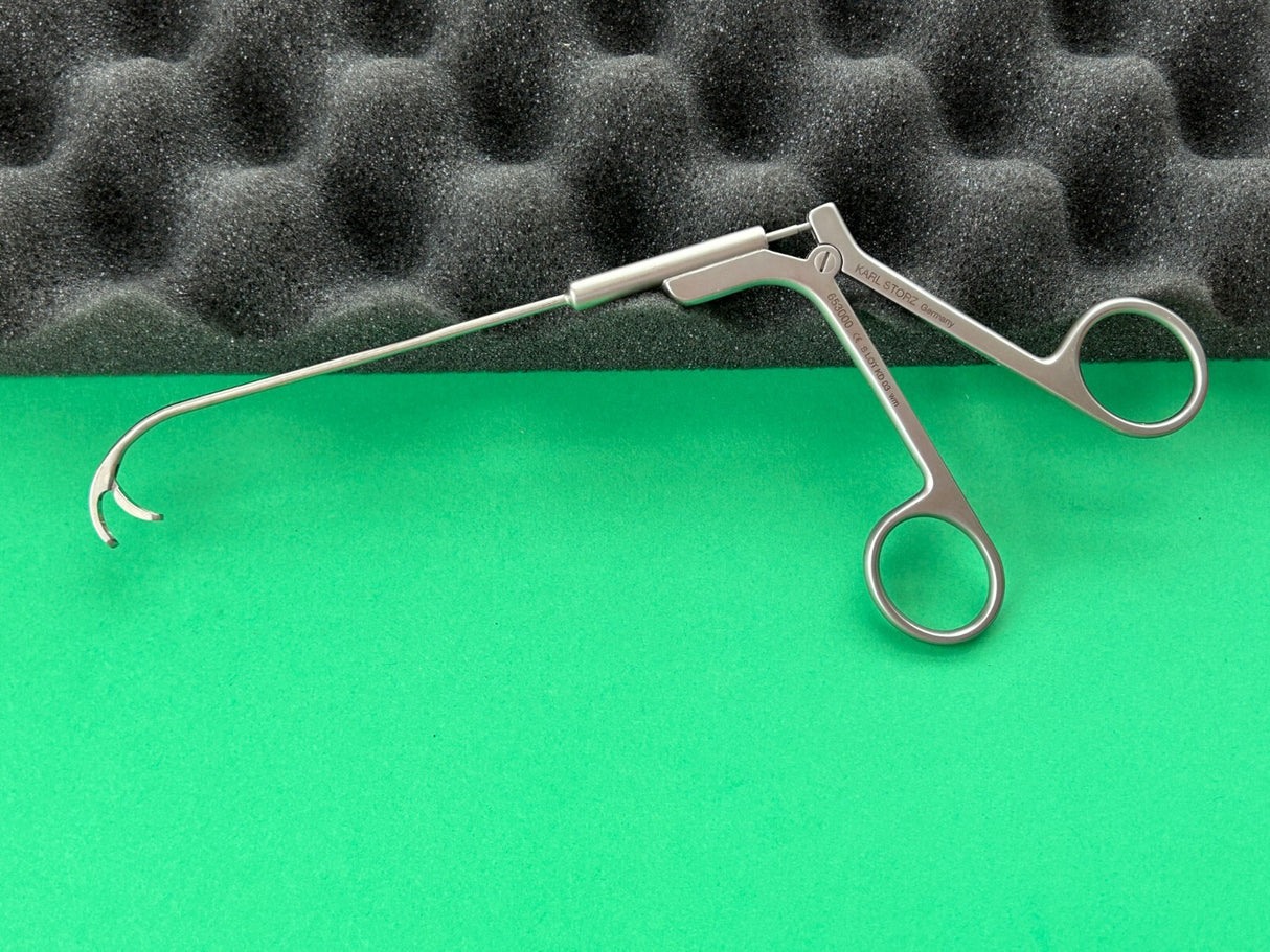 Karl Storz Surgical Heuwieser Antrum Grasping Forceps, Fixed Jaw Curved Down
