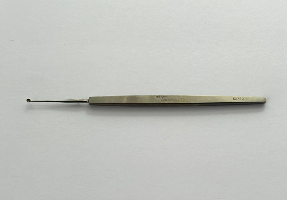 Karl Storz E0782 Surgical Ophthalmic Gills Welsh Curette, 2.0mm