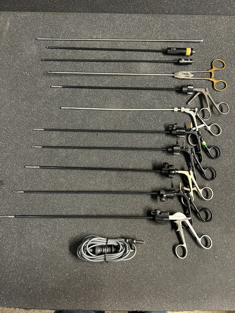 Set of 12 5mm Popular Laparoscopy Instruments Karl Storz Snowden Stryker SET A
