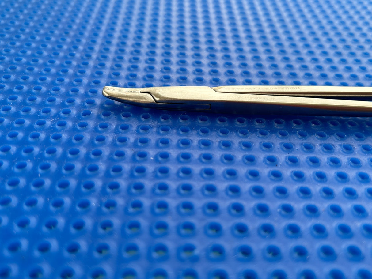 Symmetry Surgical 36-4010 Heaney Needle Holder, 8 1/4", Curved, Tungsten Carbide