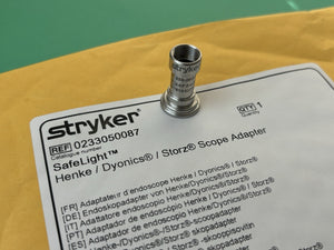 Stryker Safelight Henke/Dyonics/Storz Scope Adapter NEW