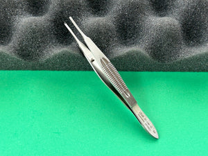 KLS Martin Surgical 4-1/4" Castroviejo Forceps, 1.5mm Tip