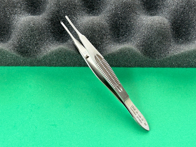 KLS Martin Surgical 4-1/4" Castroviejo Forceps, 1.5mm Tip