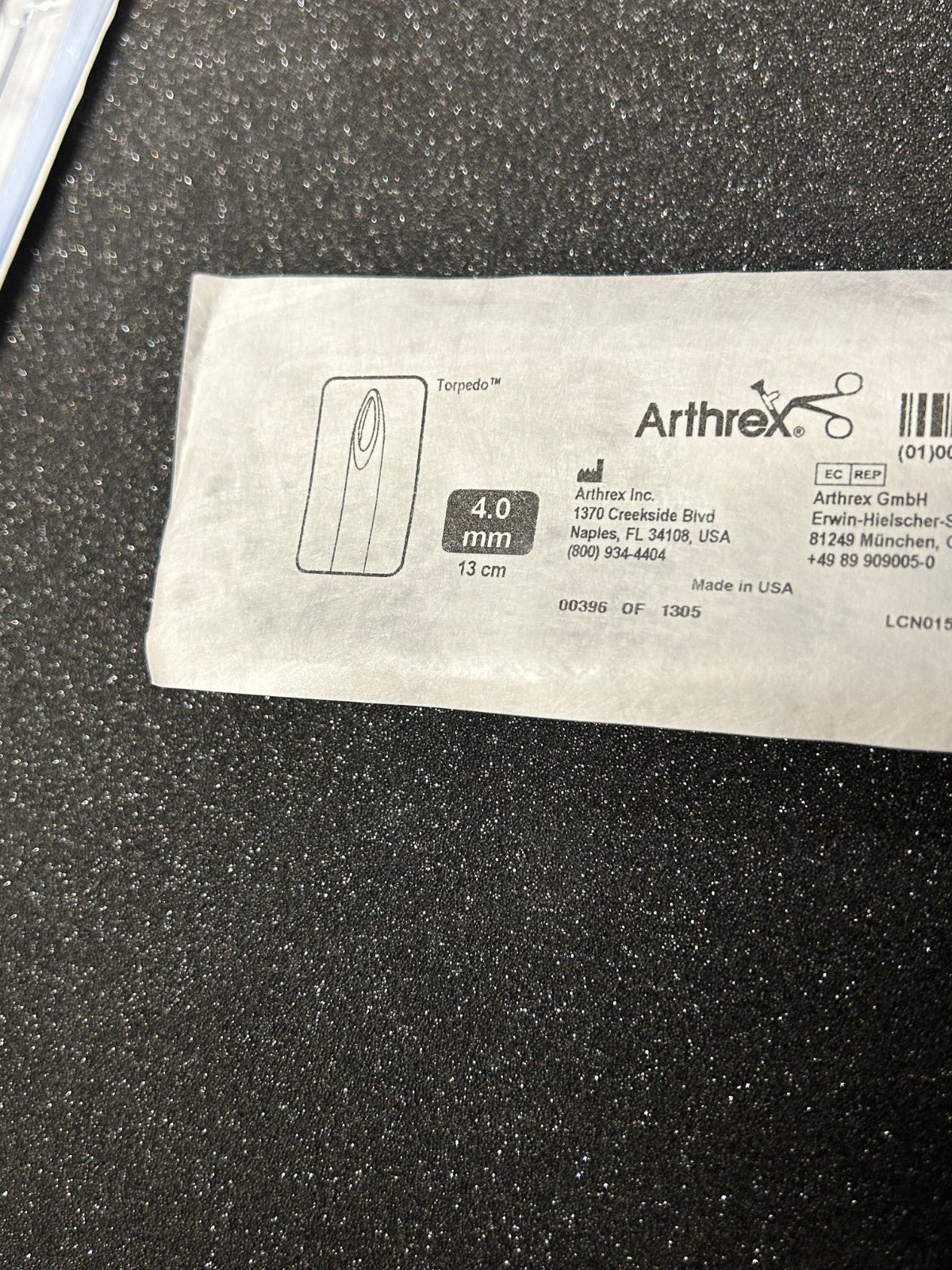 Arthrex Shaver Blades Torpedo, 4.0 mm x 13 cm (5 Blades Per Order) 2029-2030