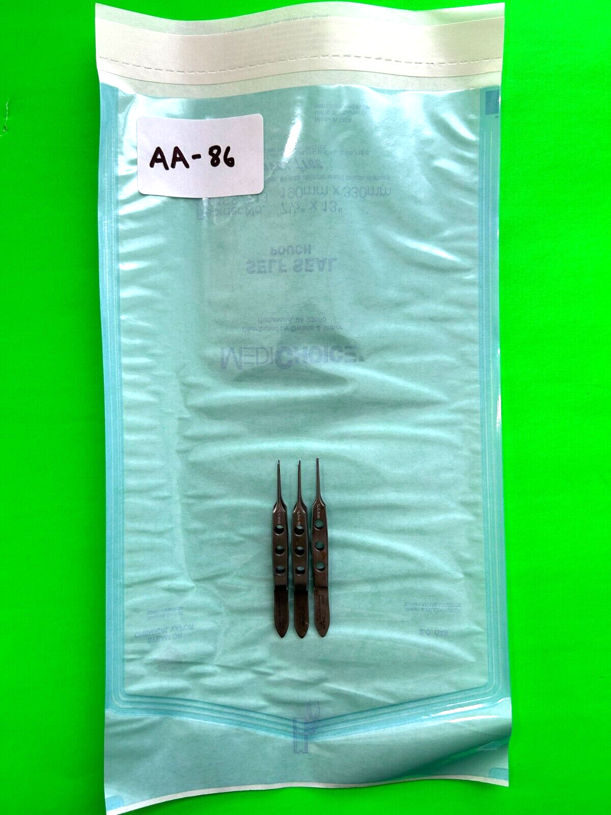 Jarit Surgical 355-120 Bishop Harmon Iris Forceps 1 x 2 Teeth 3-1/4"