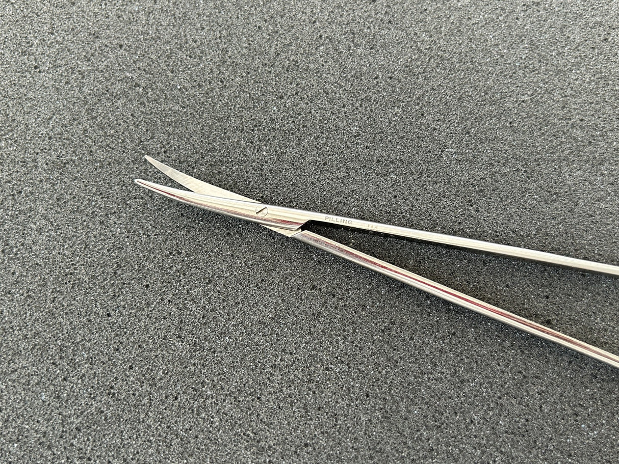Pilling 35-2100 DeMartel Vascular Scissors Curved, Blunt, 7"