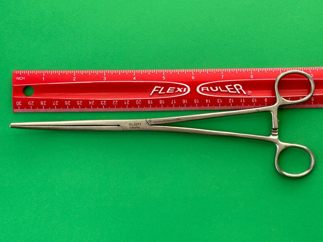 V.Mueller Surgical 10" Rochester-Pean Forceps, Curved, Serrated