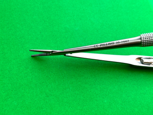 Pilling 35-7667 Micro Vascular Round Handle Needle Holder, TC, 7-3/8"