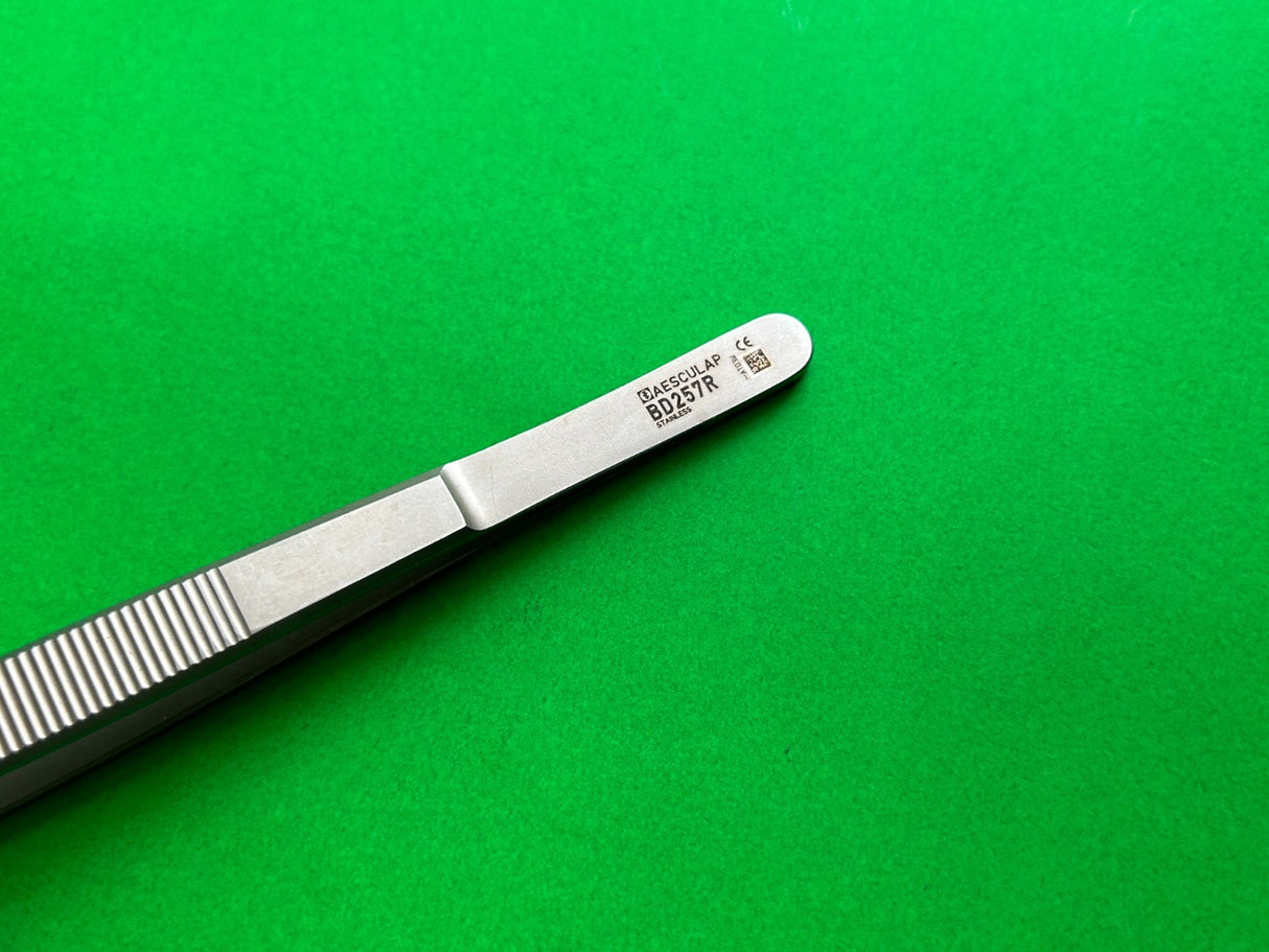 Aesculap BD257R Surgical Angled Dissecting Forceps,  7-7/8"