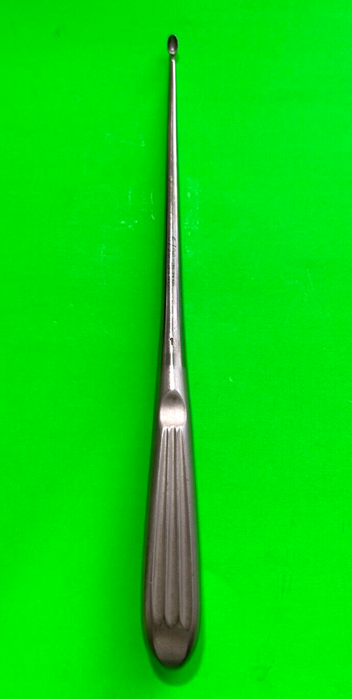 Jarit Surgical 240-090 Bruns Curette Oval Cup #1 Angled Tip