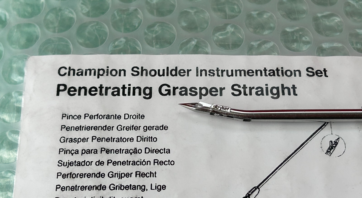Stryker Surgical 3910-500-737 Orthopedic Grasper Straight