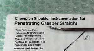 Stryker Surgical 3910-500-737 Orthopedic Grasper Straight