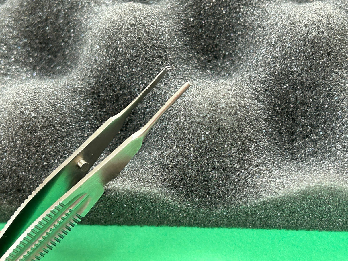 KLS Martin Surgical 4-1/4" Castroviejo Forceps, 1.5mm Tip