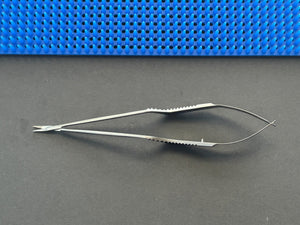 Jarit 277-131 Jacobson Scissors Bayonet, Flat Handle, 13mm, Curved, 7-1/4"